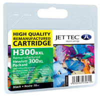 Jet Tec Replacement 300XL Black Ink Cartridge (Alternative to HP No CC641E), 18ml