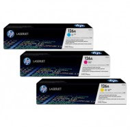 HP 126A CMY Tri Pack - 3 Toner Cartridge Pack (HP 126A Tri Pack)