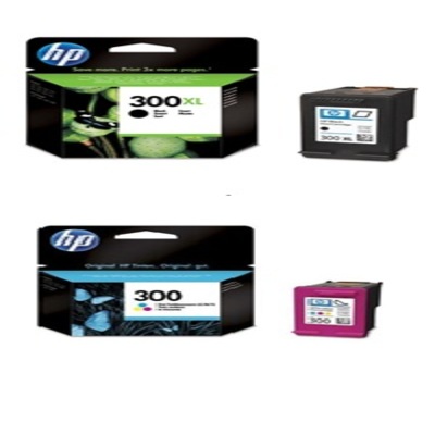 HP 300XL Black and 300 Tri-Colour Ink Cartridge Pack