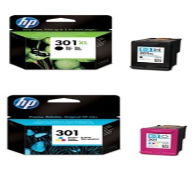 HP 301XL Black and 301 Tri-Colour Ink Cartridge Pack