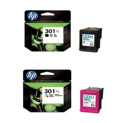 HP 301XL Black and Tri-Colour Ink Cartridge Pack (HP 301XL Pack)