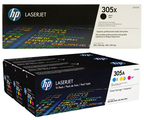 HP 305X Toner Cartridges Bundle of 4 (HP 305X Bundle)
