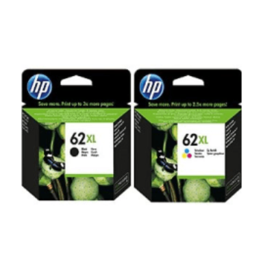 HP 62XL MultiPack - 2 Ink Cartridges Pack (Black & Colour) (HP 62XL Multipack)