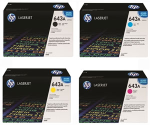 HP 643A CMYK Toner Cartridge Quad Pack (HP Q5950 Multipack)