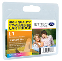 Jet Tec Replacement Colour Ink Cartridge (Alternative to Lexmark No 1, 18CX781E)