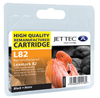 Jet Tec Replacement Black Ink Cartridge (Alternative to Lexmark No 82, 18LX032E) (L82)