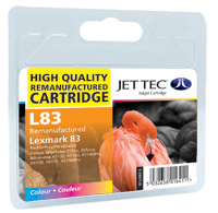 Jet Tec Replacement Colour Ink Cartridge (Alternative to Lexmark No 83, 18LX042E)