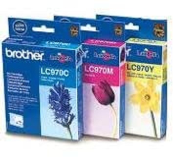 Tri Pack of Brother CMY Cartridges LC970 - Original (LC-970 Bundle)