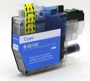 Tru Image Brother LC3213C Cyan Ink Cartridge - High Capacity Compatible LC-3213C Inkjet Printer Cartridge (LC3213C-CPT)