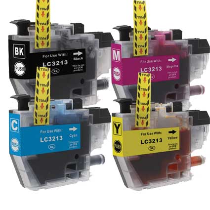 Tru Image Brother LC3213 Multi Pack Ink Cartridge High Capacity Compatible LC3213BK/LC3213C/LC3213M/LC3213Y)