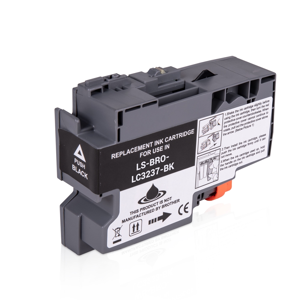 Tru Image Brother LC3237BK Black Ink Cartridge, Compatible LC-3237BK Inkjet Printer Cartridge