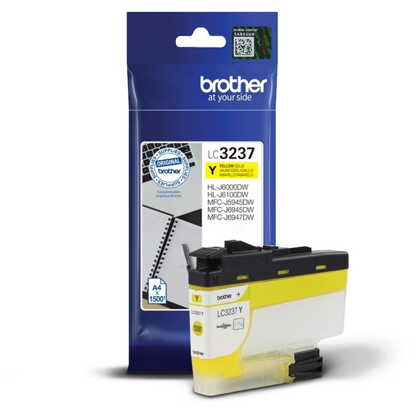Brother LC3237Y Ink Cartridge Yellow, LC-3237Y Inkjet Printer Cartridge (LC3237Y)
