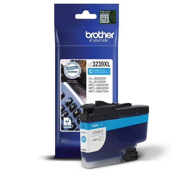 Brother LC3239XLC Ink Cartridge Cyan, LC-3239XLC Inkjet Printer Cartridge (LC3239XLC)