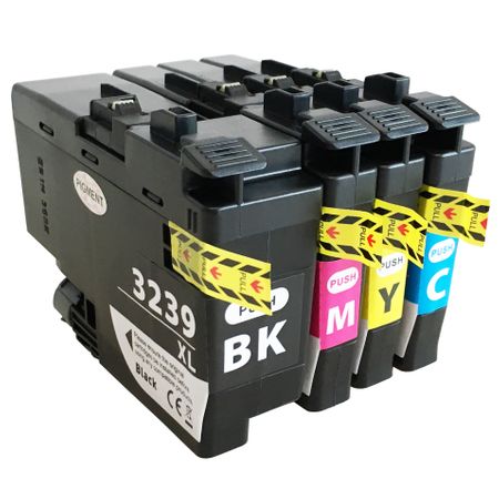 Tru Image Brother LC3239 Multi Pack Ink Cartridge Compatible LC3239XLBK/LC3239XLC/LC3239XLM/LC3239XLY) (LC3239XLVALBP-CPT)