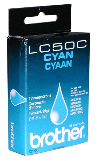 Brother LC-50C Cyan Ink Cartridge