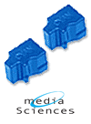 Media Sciences Compatible 2 Cyan Solid Ink Wax Sticks (MS8200C2)