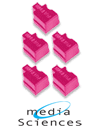 Media Sciences Compatible 5 Magenta Solid Ink Wax Sticks