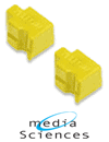 Media Sciences Compatible 2 Yellow Solid Ink Wax Sticks (MS8200Y2)