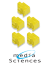 Media Sciences Compatible 5 Yellow Solid Ink Wax Sticks (MS8200Y5)