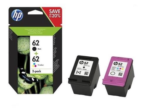 HP 62 Ink Cartridge Black & Colour Multipack N9J71AE