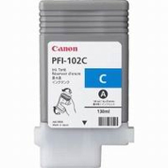 Canon PFI 102C Cyan Ink Cartridge, 130ml (PFI-102C)