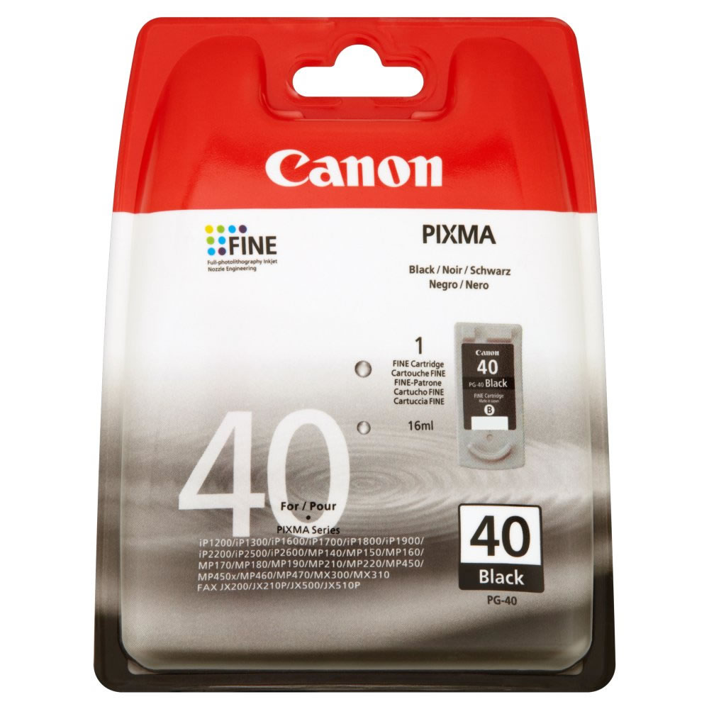 Canon PG-40 Black Ink Cartridge ( 40BK ) (PG-40)