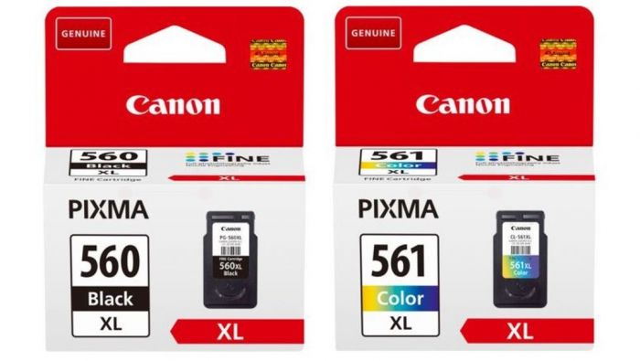 Canon PG560XL CL561XL High Capacity Black and Color Ink Cartridges