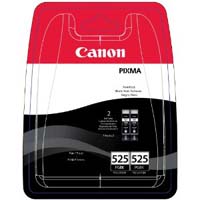 Canon ChromaLife100+ PGI-525 PGBK Twin Black Ink Cartridges ( 525PGBK ) (PGI-525BK2)