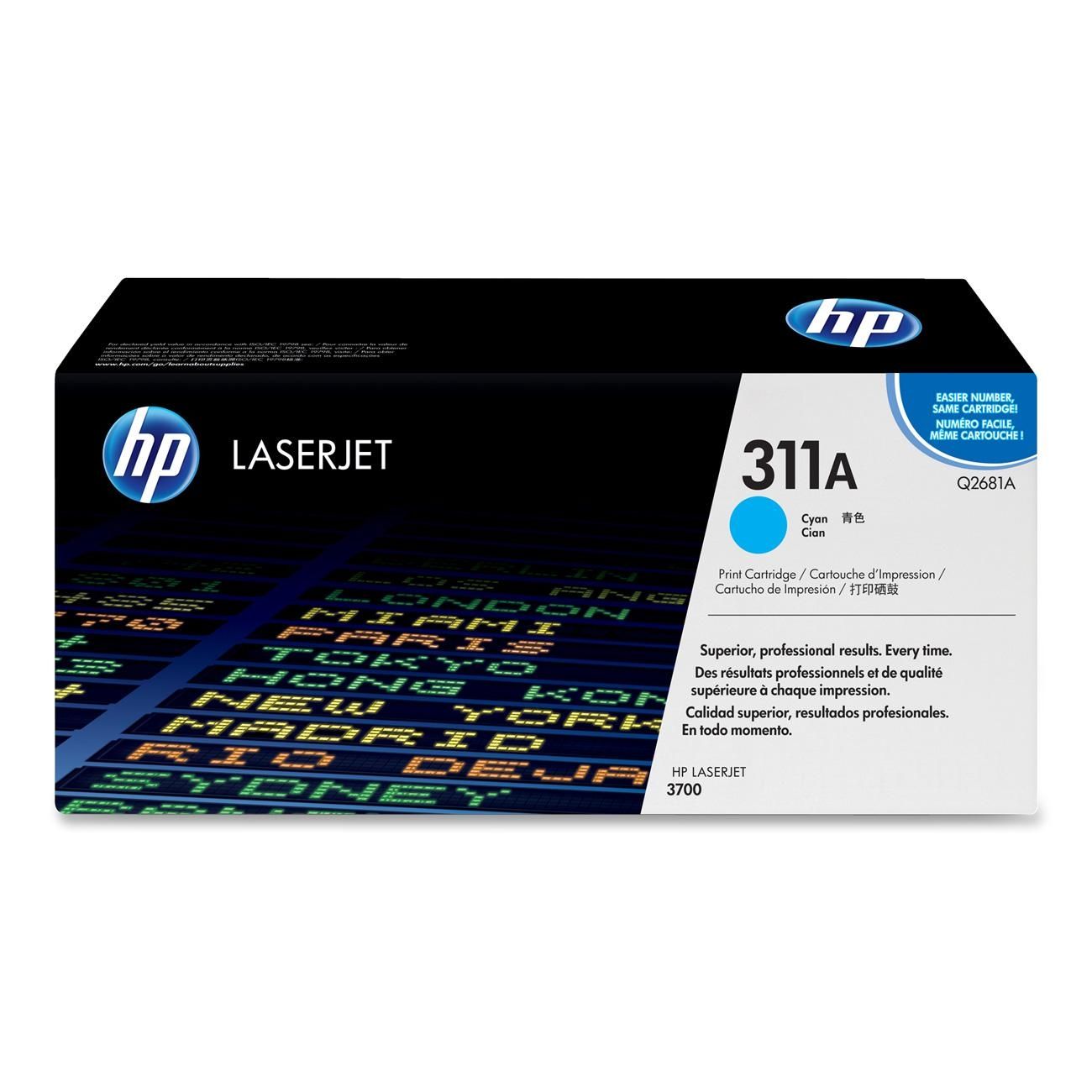 HP 311A Cyan Laser Toner Cartridge - Q2681A