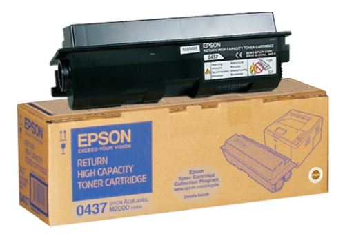 Epson C13S050437 High Capacity Return Program Toner Cartridge, 8K Page Yield (S050437)