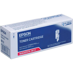 Epson High Capacity C13S050612 Magenta Toner Cartridge, 1.4K Page Yield