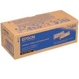 Epson C13S050631 Twin Pack Black Toner Cartridges, 3K Page Yield Each (S050631)