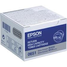 Epson High Capacity Return Program C13S050651 Black Toner Cartridge, 2.2K Page Yield (S050651)