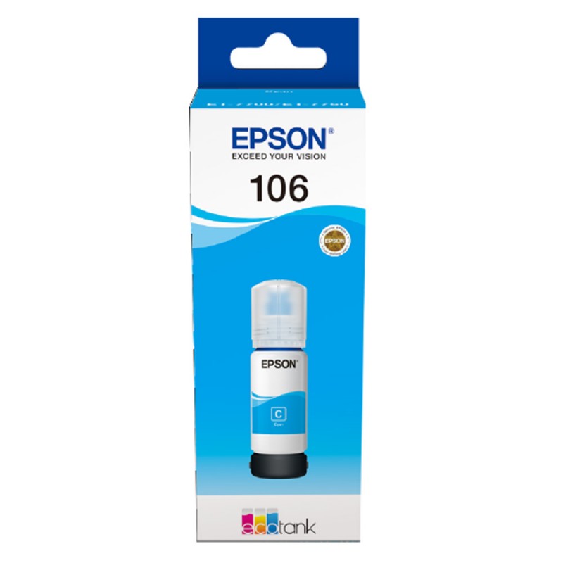 Epson 106 Ecotank Cyan Ink Bottle - T00R2 (T00R240)