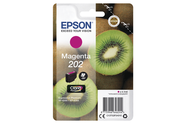 Epson 202 Magenta Ink Cartridge - T02F3 Kiwi Inkjet Printer Cartridge