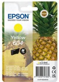 Yellow Epson 604 Ink Cartridge - T10G4 Pineapple (T10G4)