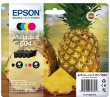 4 Color Epson 604 Ink Cartridge Multipack - T10G6 Pineapple (T10G6)