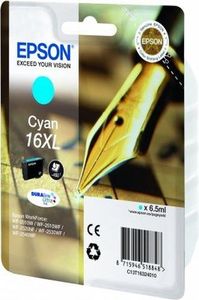 Genuine Epson 16XL Ink Cyan T1632 Cartridge (T1632)