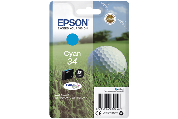 Epson Cyan Epson 34 Ink Cartridge (T3462) Printer Cartridge