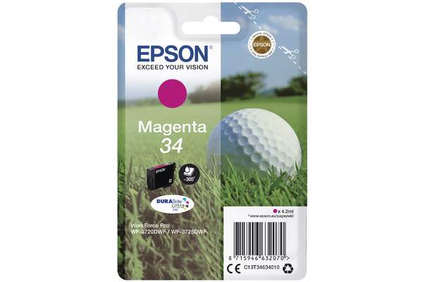 Epson 34 Ink Magenta C13T34634010 Cartridge (T3463)