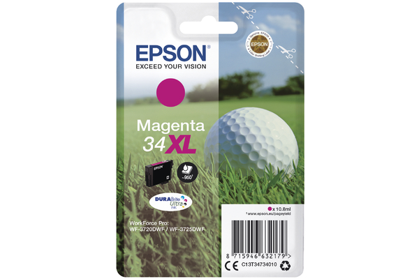 Epson 34XL Ink Magenta C13T34734010 Cartridge (T3473)