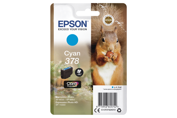 Epson 378 Ink Cyan C13T37824010 Cartridge (T3782)