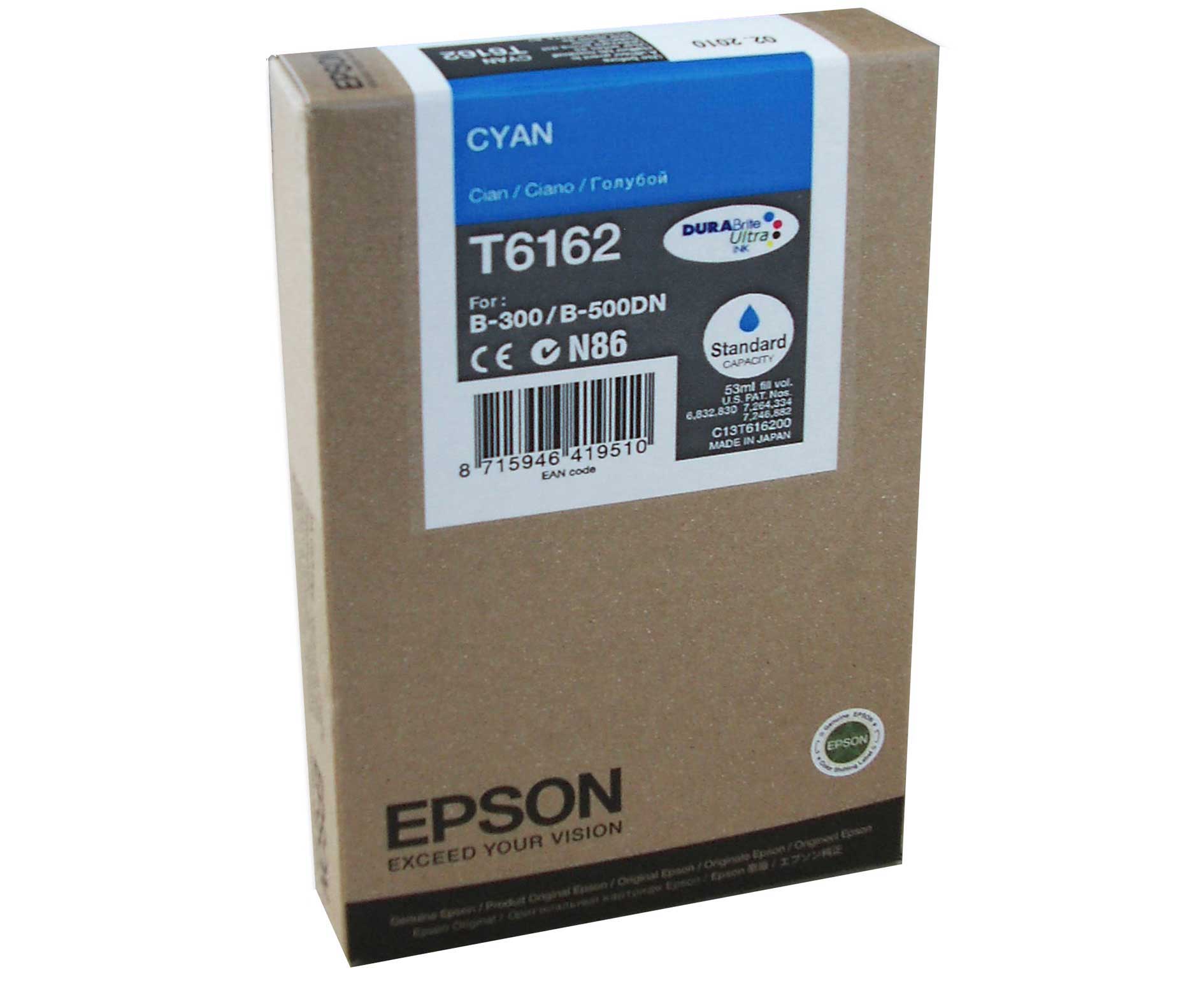 Epson T6162 Ink Cyan C13T616200 Cartridge (T6162)