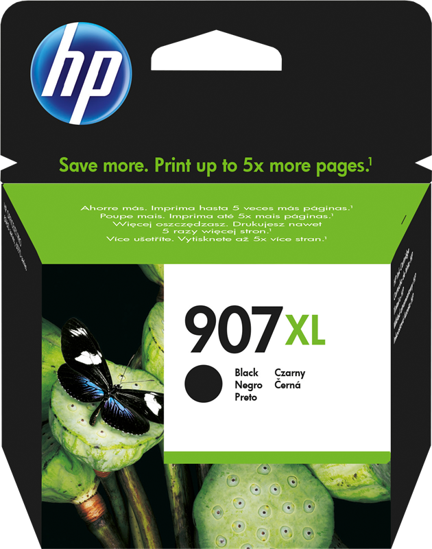 Extra High Capacity Black HP 907XL Ink Cartridge - T6M19AE (907XL)