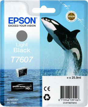 Epson T7607 Ink Light Black C13T76074010 Cartridge (T7607)