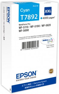 Epson T7892 XXL Ink Cyan C13T78924010 Cartridge (T7892)