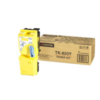 Kyocera Yellow Kyocera TK-820Y Toner Cartridge (TK820Y) Printer Cartridge
