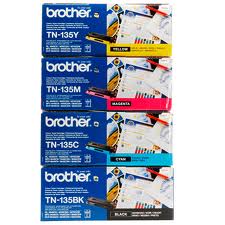 Brother TN135 Multipack of CMYK Toner Cartridge Bundle (TN-135 CMYK)