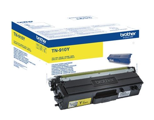 Yellow Brother TN-900Y Extra High Capacity Toner Cartridge (TN900Y) Printer Cartridge (TN-910Y)