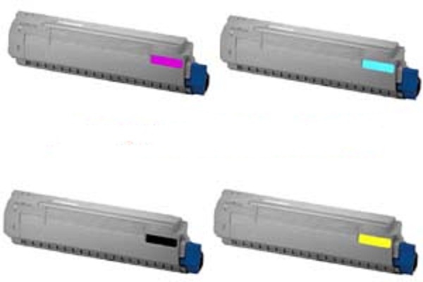 Compatible Toner Cartridges for Oki C830n, C810n by ECO (Toner Pack C830n)